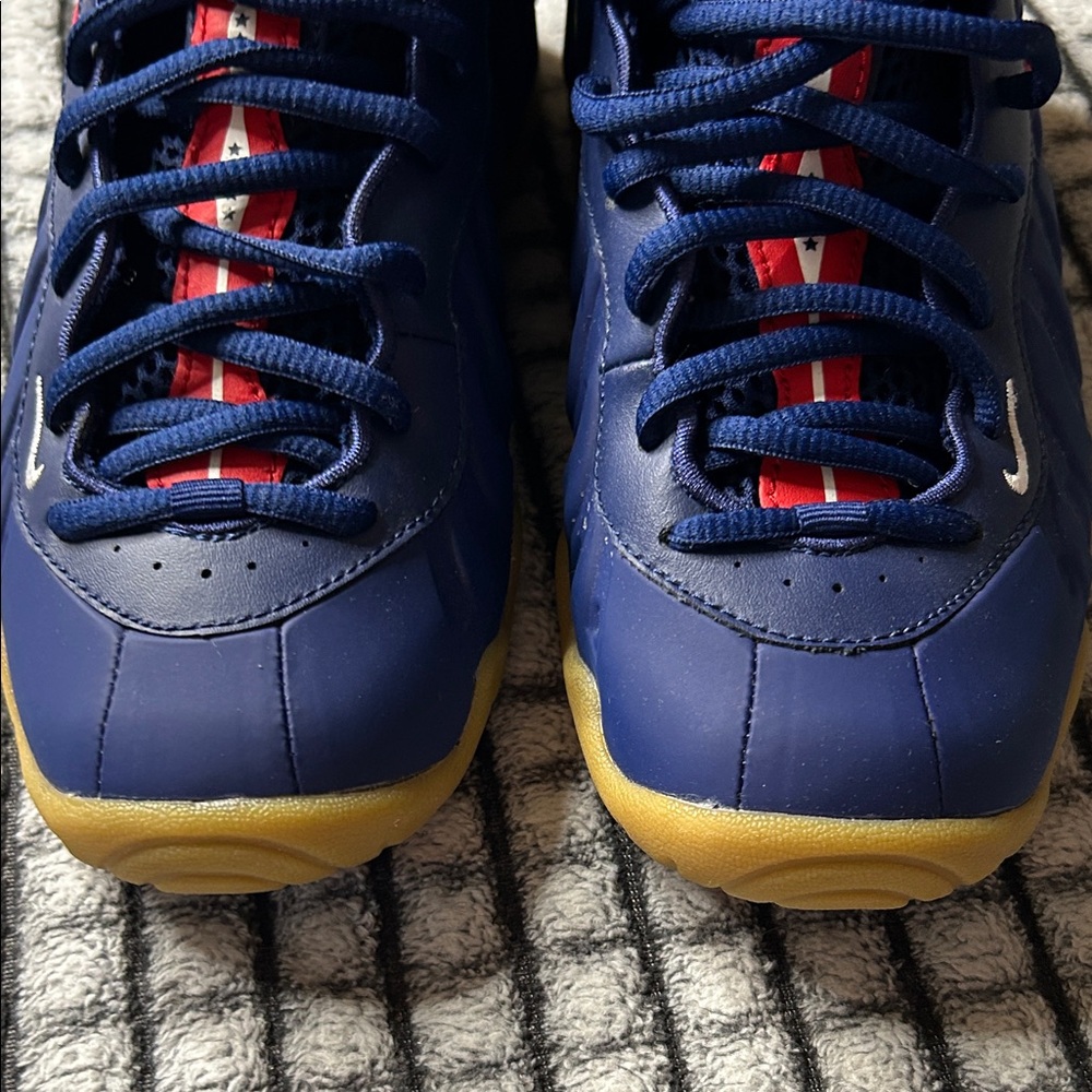 New Nike Foamposite Pro “Blue Void/University Red” (4Y) - Picture 6 of 12